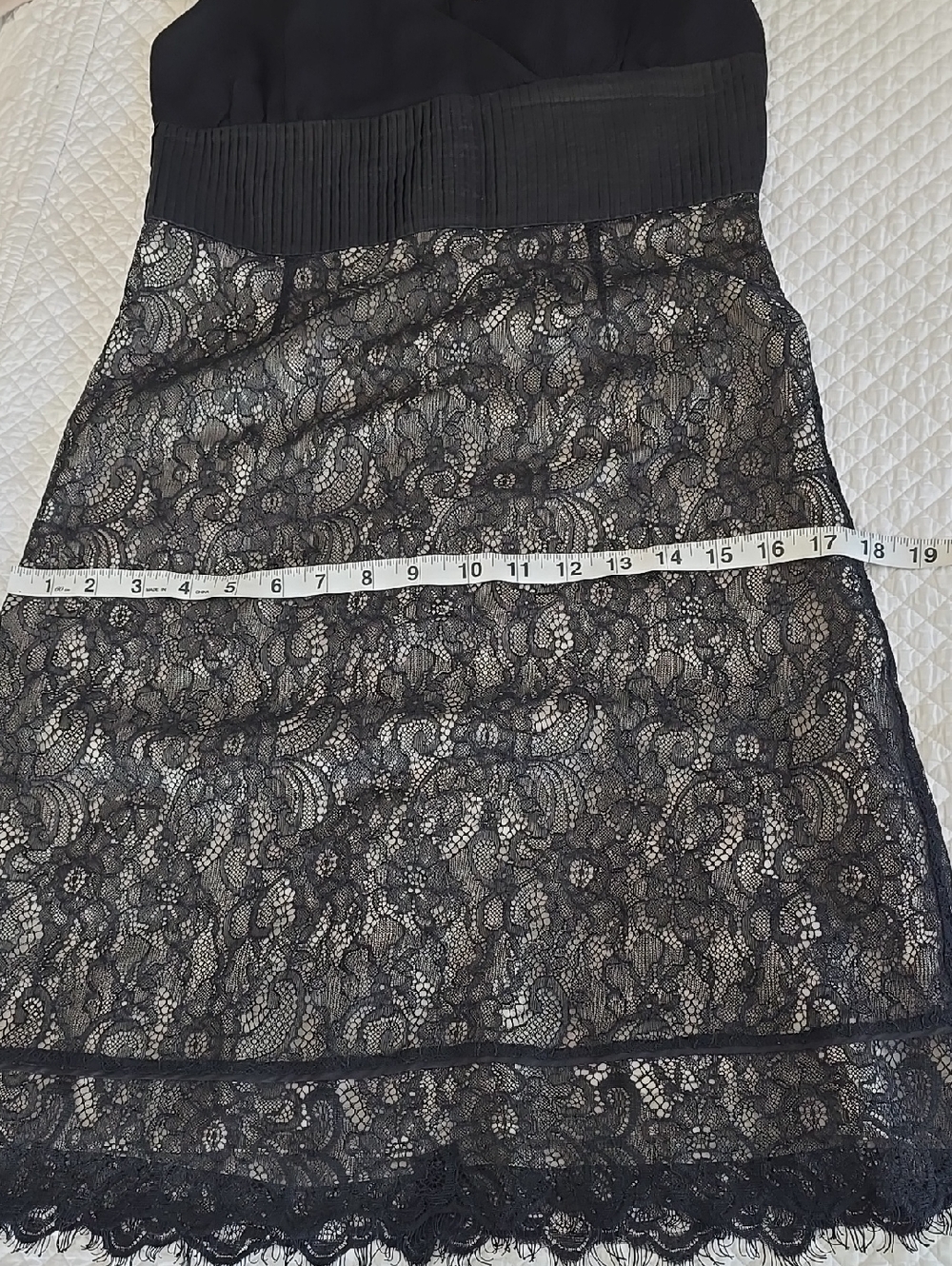Moulinette Soeurs by Anthropologie Black Silk Lace Dress Size 4 - Picture 16 of 16